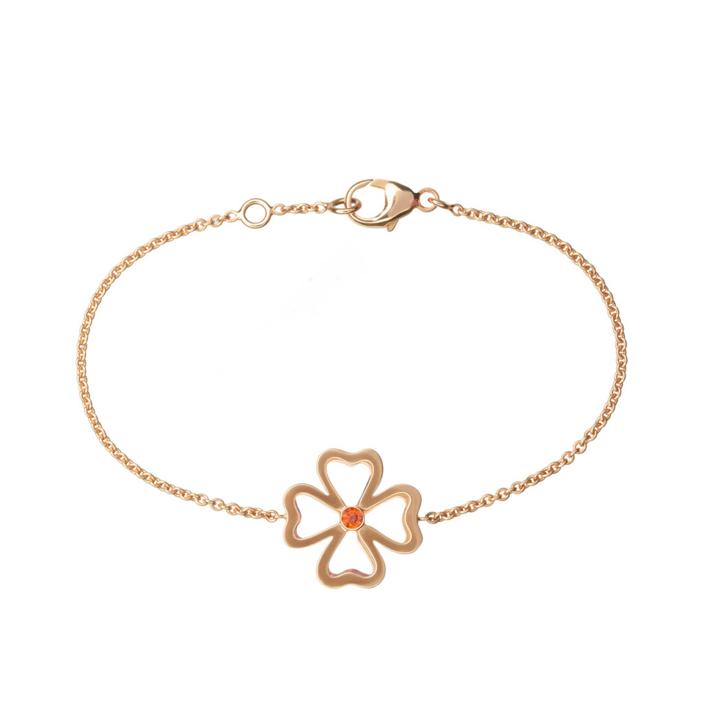 Bracelet Trèfle Chanceux Pour Femme - 2 Pièces Plaqué Or 18k Et Acier Inoxydable - Cristaux Zircones - Ajustable - Cadeau élégant